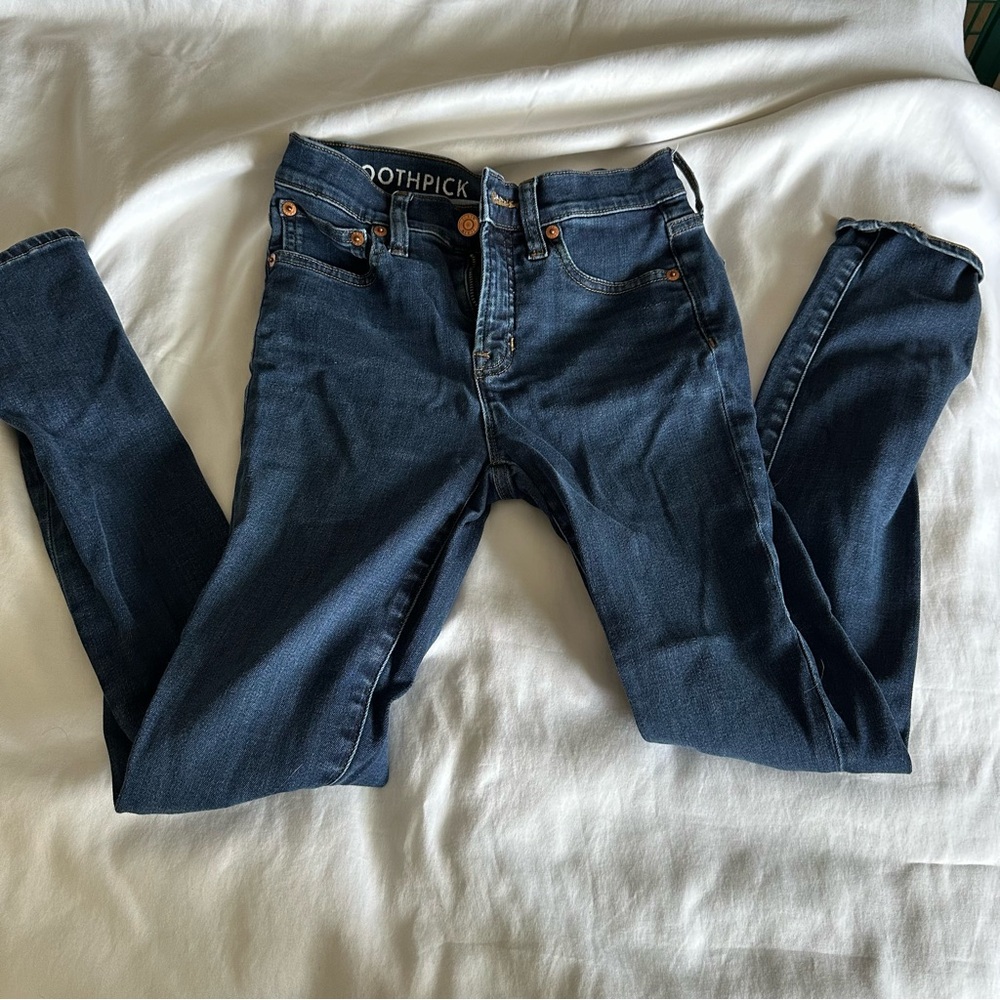 J. Crew Dark Wash Toothpick Jeans